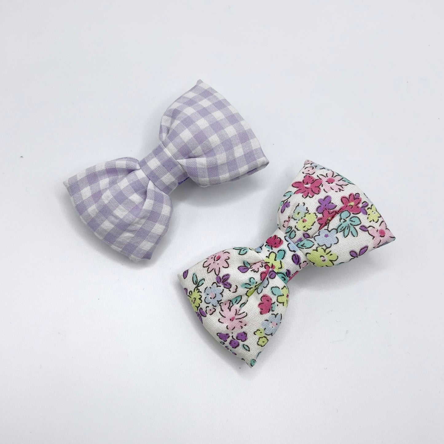 Gingham Floral Bow Set