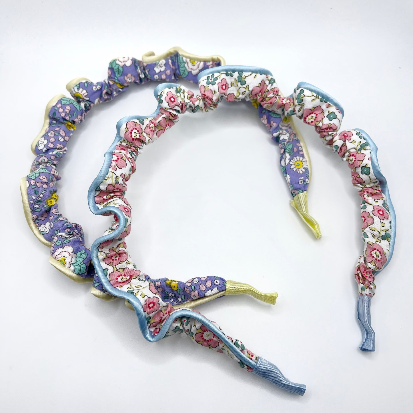 Floral ruched headband