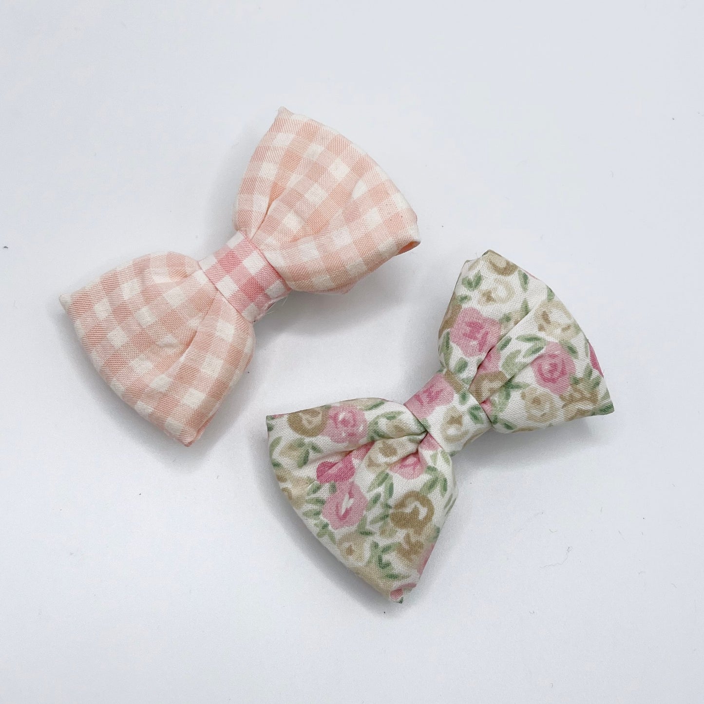 Gingham Floral Bow Set