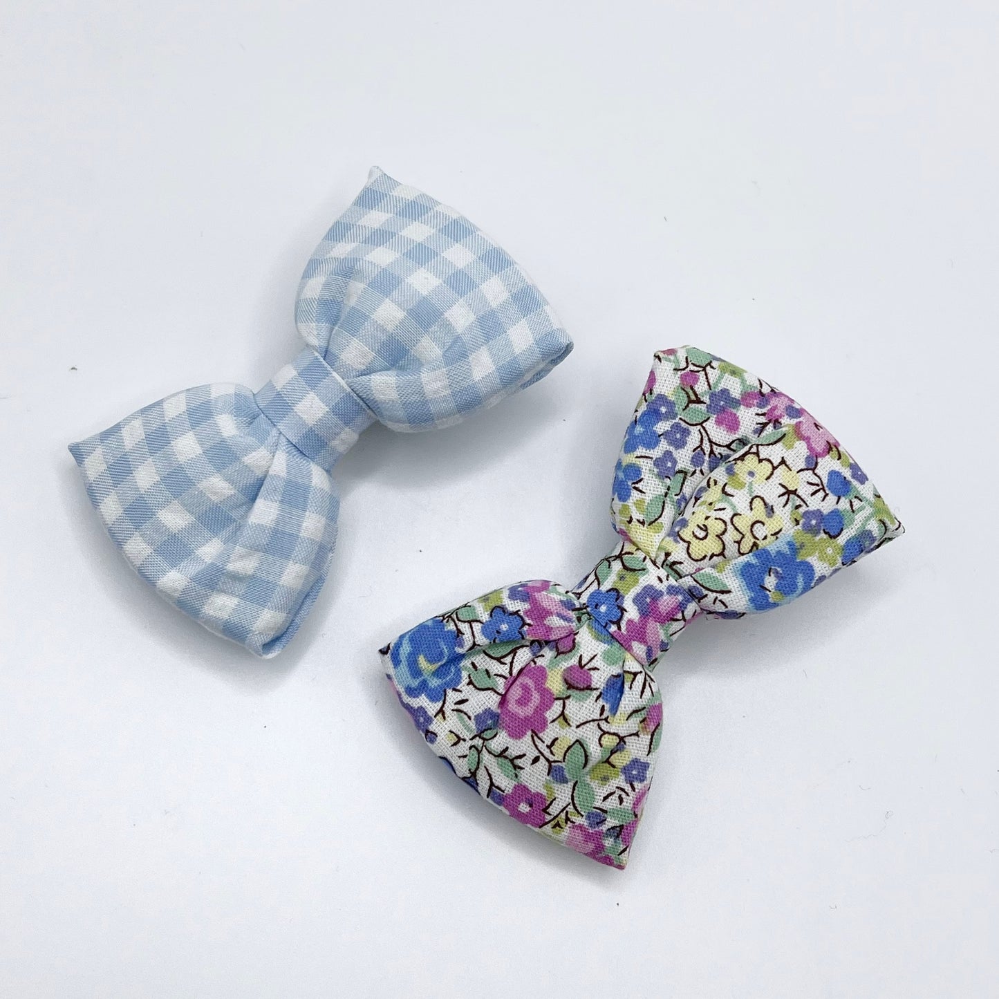 Gingham Floral Bow Set