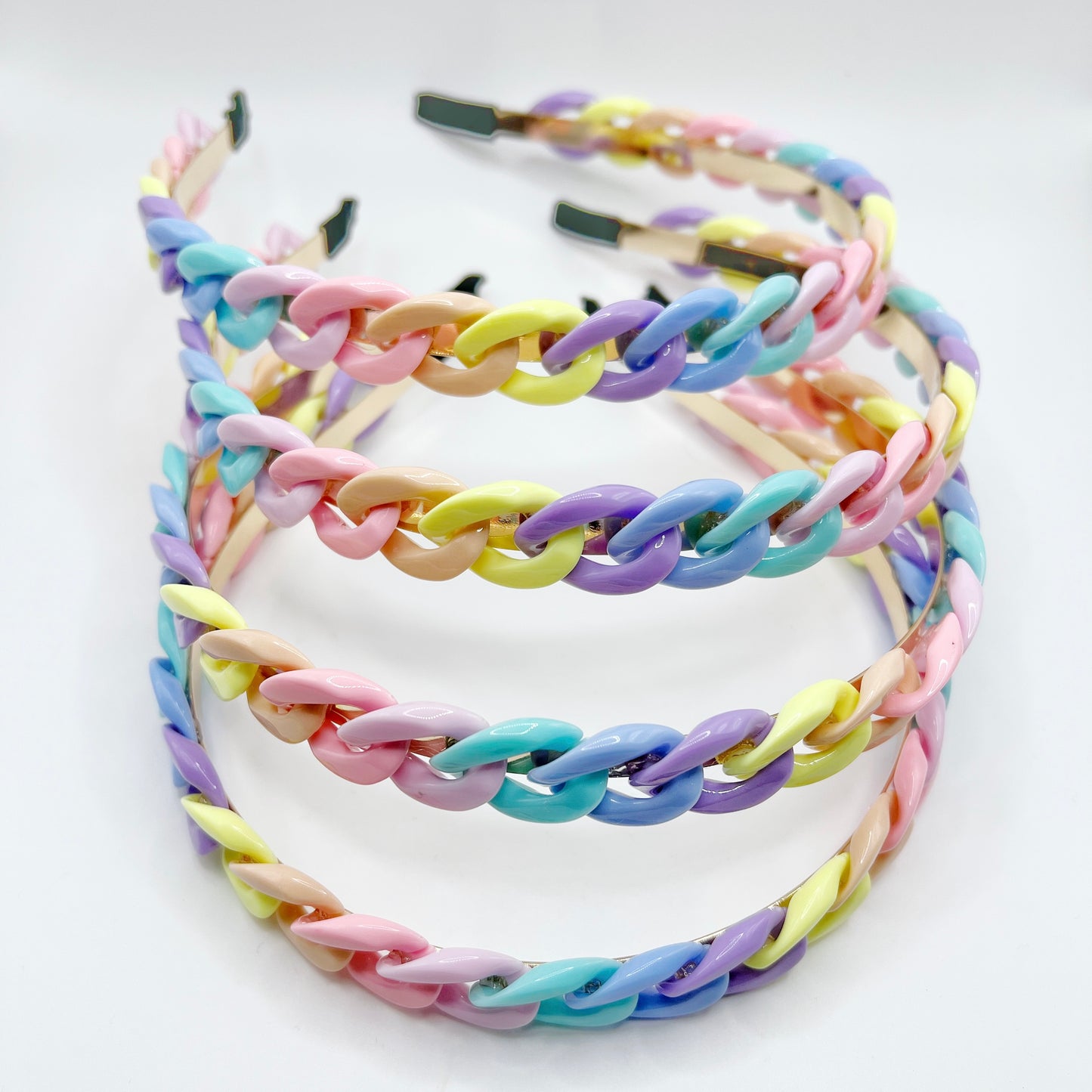 Rainbow chainlink headband
