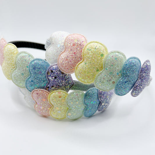 Sparkle Hearts headband